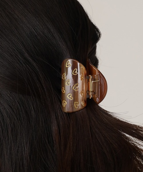 TRESSE トレス　ヘアクリップ TRESSE/トレス beans handwritten heart clip ヘアクリップ