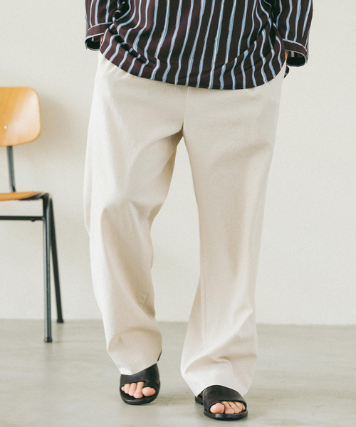 EDIFICE（エディフィス）の「ドライシャンタン 1タック イージーパンツ（スラックス・メンズ・ネイビー/キャメル/ブラック/アイボリー・SMALL/MEDIUM/LARGE）」の15枚目の写真