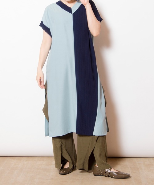 OSMOSIS（オズモーシス）の「フリル切替パンツ（その他パンツ・レディース・ライトベージュ/カーキ/ブラック・ONE SIZE）」の4枚目の写真