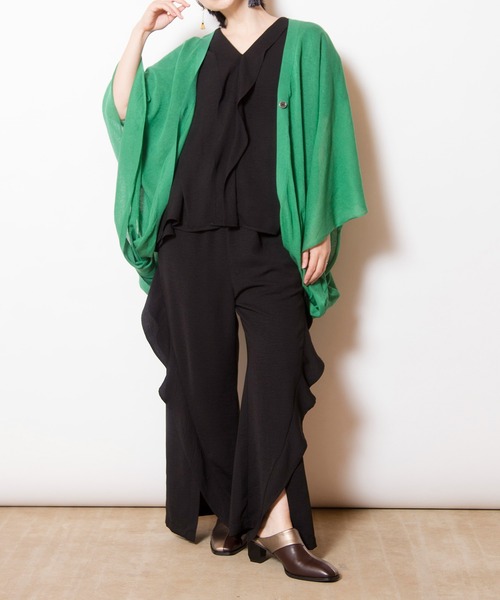 OSMOSIS（オズモーシス）の「フリル切替パンツ（その他パンツ・レディース・ライトベージュ/カーキ/ブラック・ONE SIZE）」の12枚目の写真