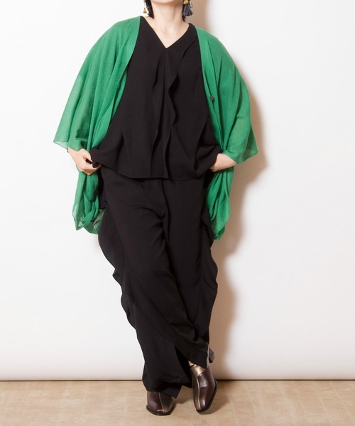 OSMOSIS（オズモーシス）の「フリル切替パンツ（その他パンツ・レディース・ライトベージュ/カーキ/ブラック・ONE SIZE）」の13枚目の写真