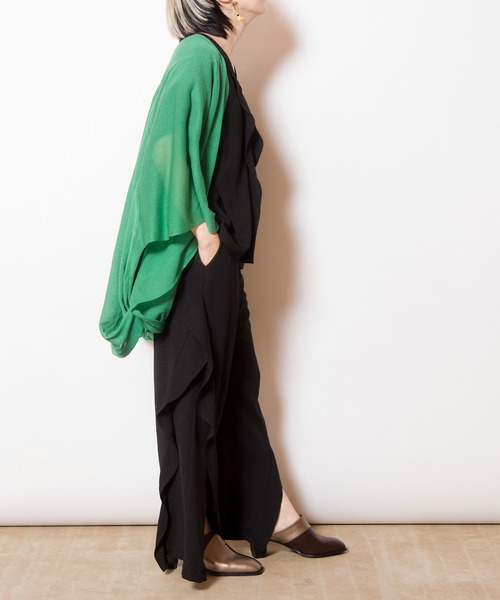 OSMOSIS（オズモーシス）の「フリル切替パンツ（その他パンツ・レディース・ライトベージュ/カーキ/ブラック・ONE SIZE）」の16枚目の写真