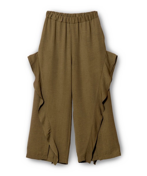 OSMOSIS（オズモーシス）の「フリル切替パンツ（その他パンツ・レディース・ライトベージュ/カーキ/ブラック・ONE SIZE）」の22枚目の写真