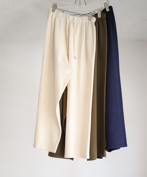 select MOCA Et(セレクトモカエト)の「【Et】Knit Easy Wide Pants(その他パンツ・レディース・アイボリー/カーキ/ネイビー・FREE)」の13枚目の写真