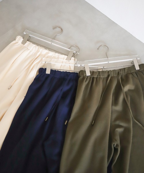 select MOCA Et(セレクトモカエト)の「【Et】Knit Easy Wide Pants(その他パンツ・レディース・アイボリー/カーキ/ネイビー・FREE)」の20枚目の写真