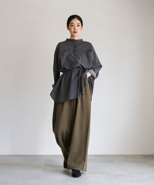 select MOCA Et(セレクトモカエト)の「【Et】Knit Easy Wide Pants(その他パンツ・レディース・アイボリー/カーキ/ネイビー・FREE)」の22枚目の写真
