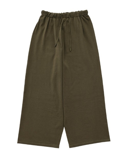 select MOCA Et(セレクトモカエト)の「【Et】Knit Easy Wide Pants(その他パンツ・レディース・アイボリー/カーキ/ネイビー・FREE)」の4枚目の写真