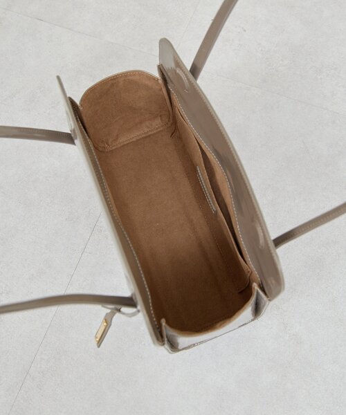 GALLARDAGALANTE（ガリャルダガランテ）の「【2.718】ボックスフラップバッグ（トートバッグ・レディース・グレー/オフホワイト・FREE）」の8枚目の写真