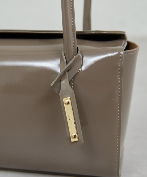 GALLARDAGALANTE（ガリャルダガランテ）の「【2.718】ボックスフラップバッグ（トートバッグ・レディース・グレー/オフホワイト・FREE）」の10枚目の写真