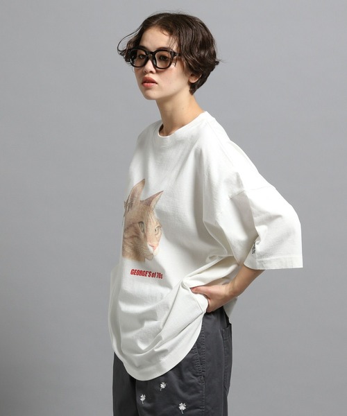 GEORGE'S(ジョージズ)の「CAT&DOGパロディTシャツ(Tシャツ/カットソー・メンズ・ホワイト系3/ホワイト系1/ホワイト系2・MEDIUM/LARGE)」の22枚目の写真