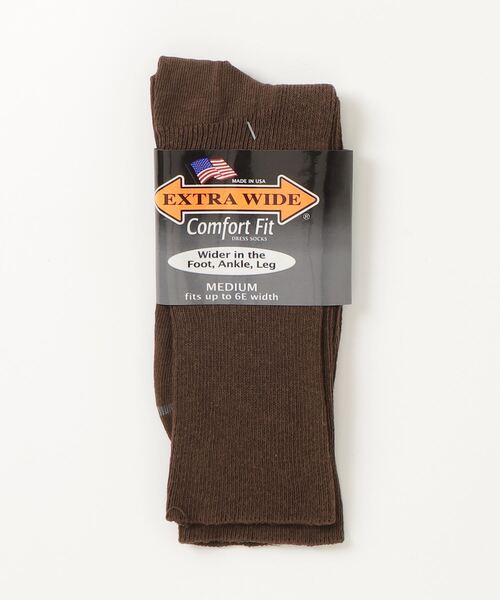 fridge（フリッジ）の「【Extra Wide Socks】エクストラ ワイド ソックス Extra Wide Dress Socks（ソックス/靴下・メンズ・ブラック/ホワイト/ブラウン/タン/ネイビー・ONE SIZE）」の3枚目の写真