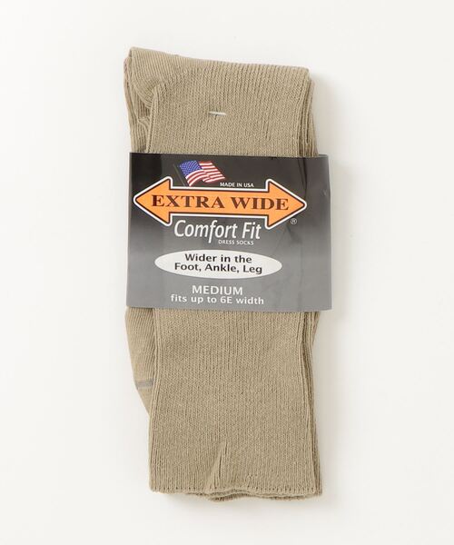 fridge（フリッジ）の「【Extra Wide Socks】エクストラ ワイド ソックス Extra Wide Dress Socks（ソックス/靴下・メンズ・ブラック/ホワイト/ブラウン/タン/ネイビー・ONE SIZE）」の4枚目の写真