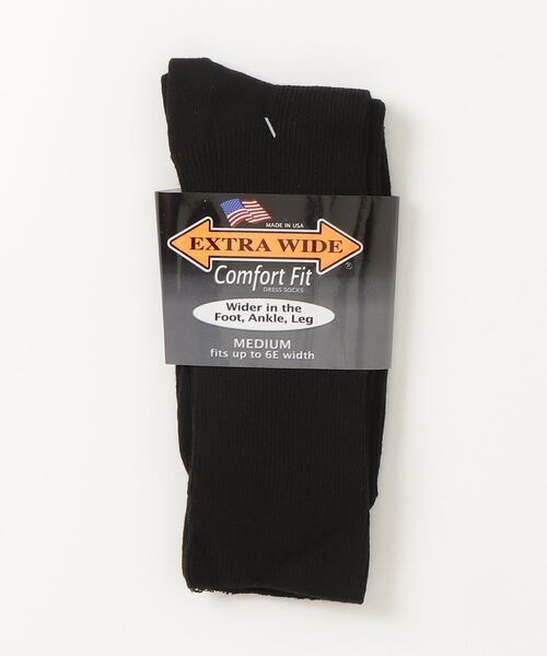 fridge（フリッジ）の「【Extra Wide Socks】エクストラ ワイド ソックス Extra Wide Dress Socks（ソックス/靴下・メンズ・ブラック/ホワイト/ブラウン/タン/ネイビー・ONE SIZE）」の2枚目の写真