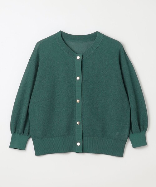 ANY(エニィ)の「シアーニットショートカーディガン(カーディガン/ボレロ・レディース・ブラック系/アイボリー系/ダークグリーン系/イエロー系・F)」の9枚目の写真