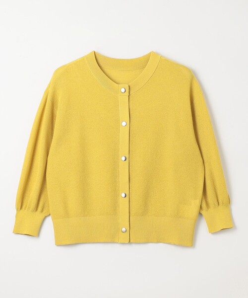 ANY(エニィ)の「シアーニットショートカーディガン(カーディガン/ボレロ・レディース・ブラック系/アイボリー系/ダークグリーン系/イエロー系・F)」の12枚目の写真