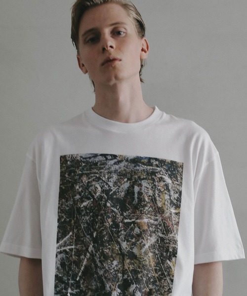 HEAR MY NAME（ヒアマイネーム）の「【EF(エフ)】アートT／JACKSON POLLOCK（MEN）（Tシャツ/カットソー・メンズ・ホワイト・MEDIUM/LARGE）」の2枚目の写真