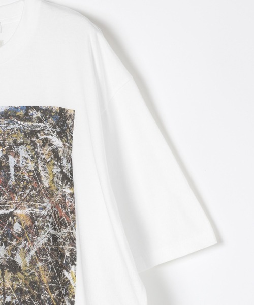 HEAR MY NAME（ヒアマイネーム）の「【EF(エフ)】アートT／JACKSON POLLOCK（MEN）（Tシャツ/カットソー・メンズ・ホワイト・MEDIUM/LARGE）」の6枚目の写真