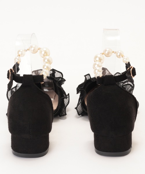 Lace Ladies(レースレディース)の「ポインテッドトゥ フリル パール アンクルストラップ パンプス(パンプス・レディース・ブラック/アイボリー・22.5cm/23cm/23.5cm/24cm/24.5cm)」の17枚目の写真
