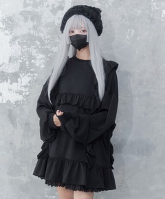 セール】BLACK TULLE RAFFLE CAMI TOP（その他トップス）｜Ameri