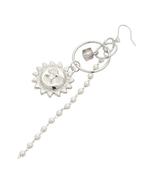 EVRIS（エヴリス）の「BALL CHAIN SUNNY ピアス（ピアス（両耳用）・レディース・ゴールド/シルバー・FREE）」の7枚目の写真