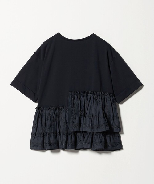 ユナイテッドアローズ　コンビプリーツtシャツ　ブラック UNITED ARROWS（ユナイテッドアローズ）の「コンビ プリーツ T