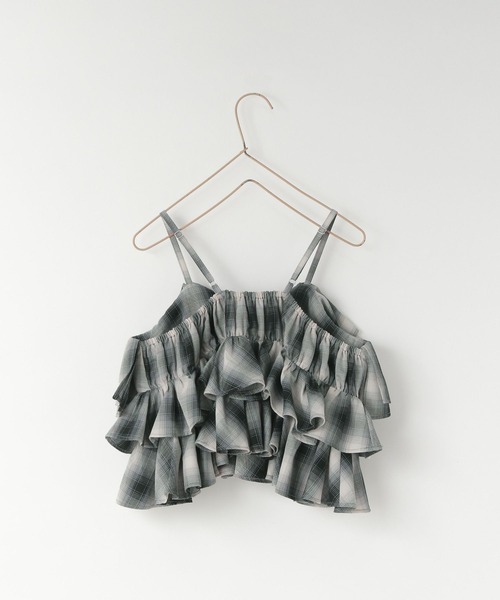 LOWRYS FARM(ローリーズファーム)の「オンブレチェックキャミ 571067(キャミソール・キッズ・ブラック/ブラウン/ブルー・110cm/120cm/130cm/140cm/150cm)」の14枚目の写真