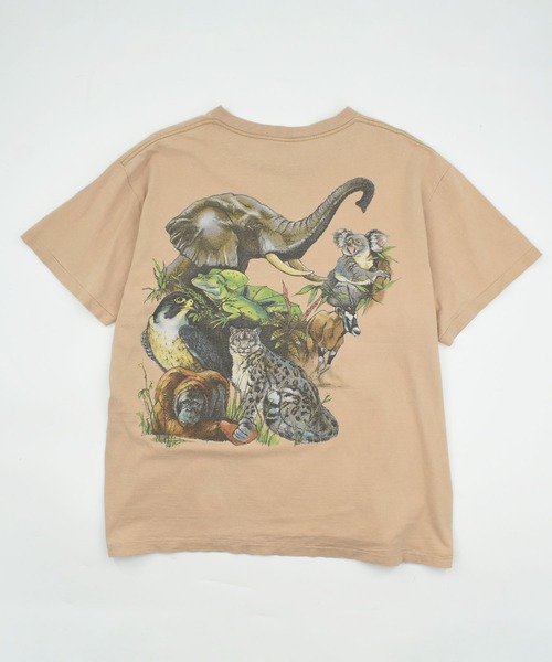 VINTAGE（ヴィンテージ）の「【USED】90’s TURNER アニマル Tシャツ USA製（Tシャツ/カットソー・メンズ・ベージュ・X-LARGE）」の8枚目の写真