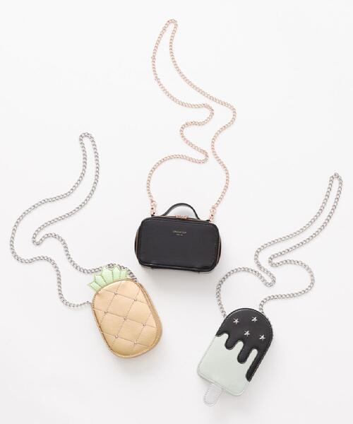 OPAQUE.CLIP（オペークドットクリップ）の「【2WAY/ミラー付き】エナメルバニティーポーチ（ポーチ・レディース・ブラウン系その他/ブラック・00）」の12枚目の写真