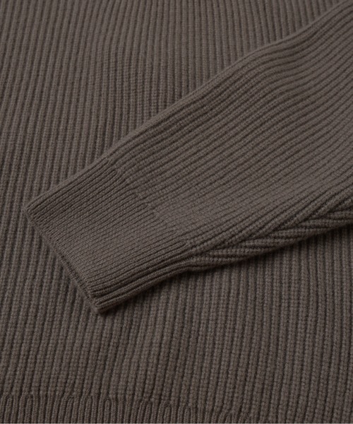 CULLNI(クルニ)の「Double Zip Up Crew Neck Knit(ニット/セーター・メンズ・ブルー/アッシュブラウン/グレー/ブラック・2/1/0)」の11枚目の写真