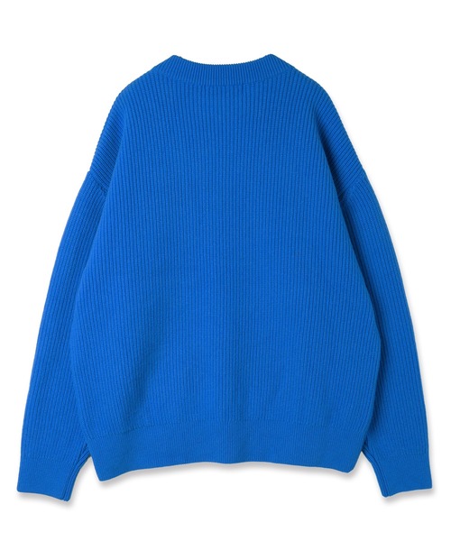 CULLNI(クルニ)の「Double Zip Up Crew Neck Knit(ニット/セーター・メンズ・ブルー/アッシュブラウン/グレー/ブラック・2/1/0)」の13枚目の写真