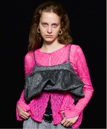 Glitter Volume Balloon Bustier/グリッターボリュームバルーンビスチェ