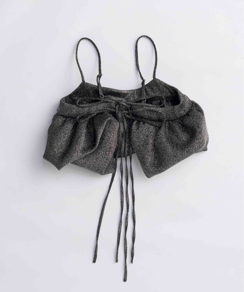 MAISON SPECIAL(メゾンスペシャル)の「Glitter Volume Balloon Bustier/グリッターボリュームバルーンビスチェ(シャツ/ブラウス・レディース・ゴールド/シルバー/ブラック・FREE)」の5枚目の写真