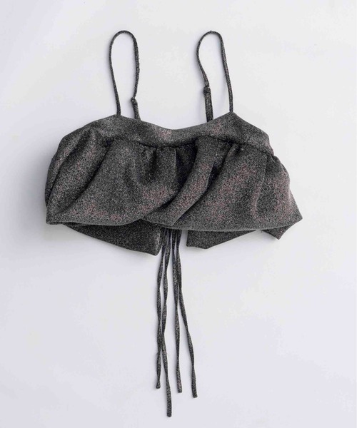 MAISON SPECIAL(メゾンスペシャル)の「Glitter Volume Balloon Bustier/グリッターボリュームバルーンビスチェ(シャツ/ブラウス・レディース・ゴールド/シルバー/ブラック・FREE)」の16枚目の写真