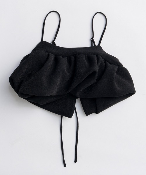 MAISON SPECIAL(メゾンスペシャル)の「Glitter Volume Balloon Bustier/グリッターボリュームバルーンビスチェ(シャツ/ブラウス・レディース・ゴールド/シルバー/ブラック・FREE)」の15枚目の写真