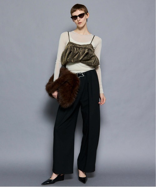MAISON SPECIAL(メゾンスペシャル)の「Glitter Volume Balloon Bustier/グリッターボリュームバルーンビスチェ(シャツ/ブラウス・レディース・ゴールド/シルバー/ブラック・FREE)」の7枚目の写真