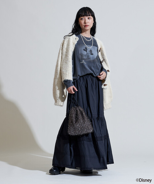 セール】スラブ ローゲージ ショート ニットカーディガン/トグルボタン