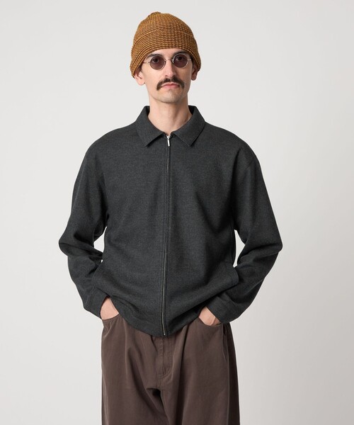 Steven Alan（スティーブンアラン）の「＜Steven Alan＞ ウール カット レギュラーカラー ブルゾン（ブルゾン・メンズ・ダークグレー/ブラック・S/M/L/XL）」の4枚目の写真