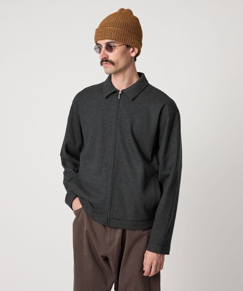 Steaven AlanブルゾンS中綿スティーブンアラン セール】＜Steven Alan＞ ウール カット レギュラーカラー ブルゾン