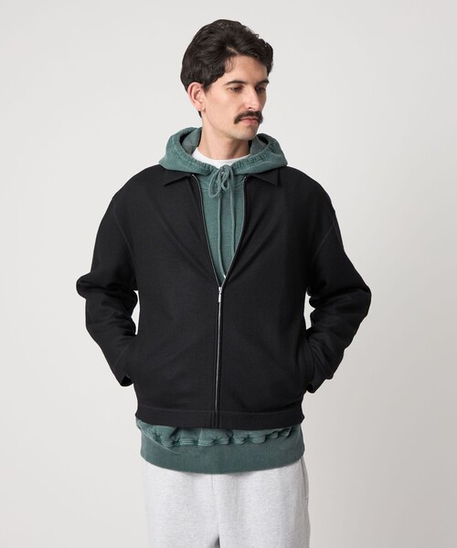 Steven Alan（スティーブンアラン）の「＜Steven Alan＞ ウール カット レギュラーカラー ブルゾン（ブルゾン・メンズ・ダークグレー/ブラック・S/M/L/XL）」の9枚目の写真