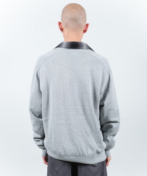 Jieda（ジエダ）の「COTTON SILK V NECK KNIT（ニット/セーター・メンズ・ブラック/ライトグレー/ブラウン/ダークグレー・1/2）」の12枚目の写真