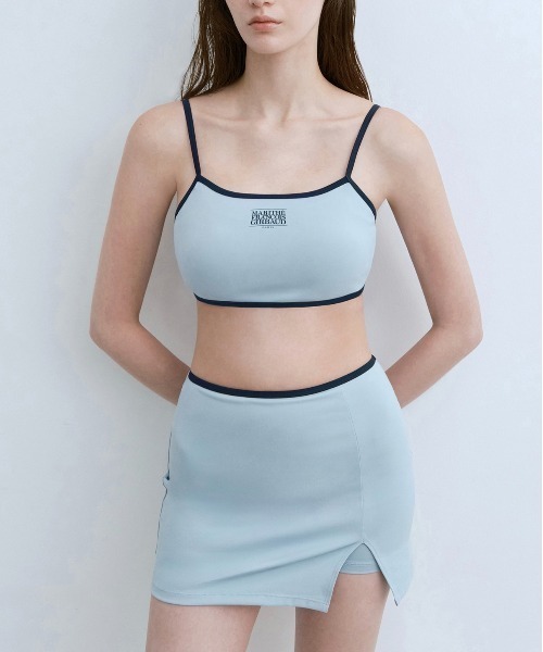 【MARITHE】MOUVEMENT W CLASSIC LOGO BIKINI MOUVEMENT W CLASSIC LOGO BIKINI SET-UP black - MARITHÉ+