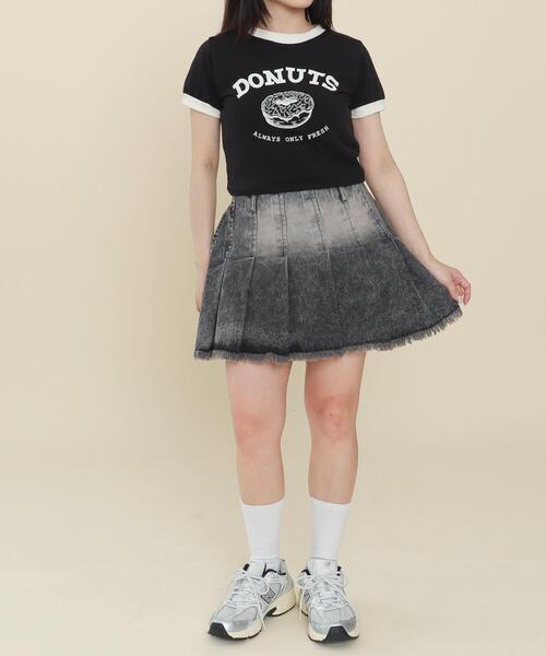 WOND（ウォンド）の「WOND/コンパクトドーナツリンガーT（Tシャツ/カットソー・レディース・アイボリー/ブラック・FREE）」の9枚目の写真
