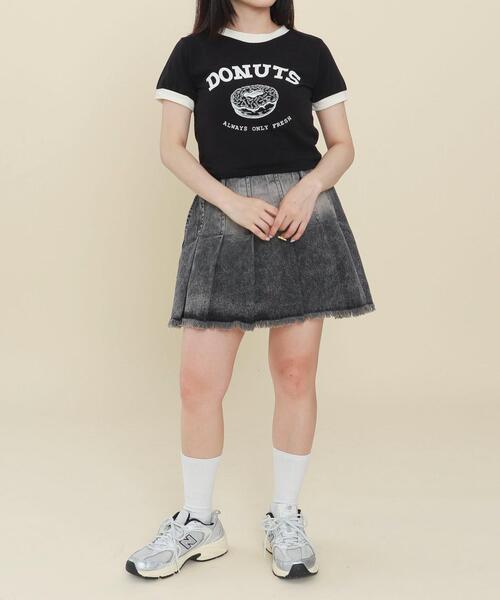 WOND（ウォンド）の「WOND/コンパクトドーナツリンガーT（Tシャツ/カットソー・レディース・アイボリー/ブラック・FREE）」の15枚目の写真