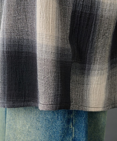 COLONY 2139（コロニートゥーワンスリーナイン）の「シアーオンブレチェック長袖シャツ（シャツ/ブラウス・メンズ・ブラック/ブルー・MEDIUM/LARGE）」の16枚目の写真