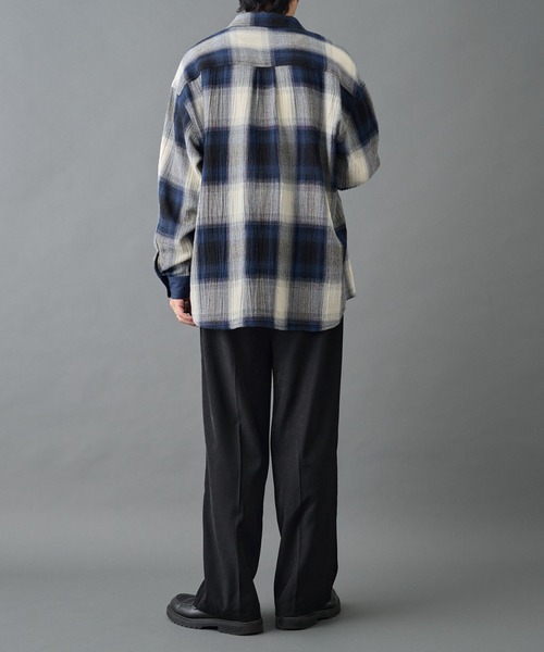 COLONY 2139（コロニートゥーワンスリーナイン）の「シアーオンブレチェック長袖シャツ（シャツ/ブラウス・メンズ・ブラック/ブルー・MEDIUM/LARGE）」の9枚目の写真