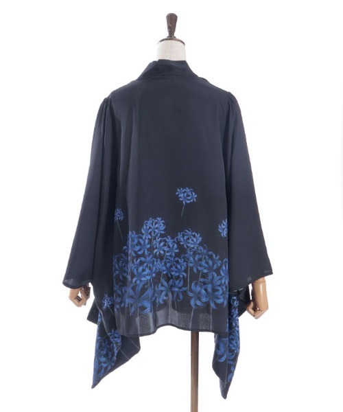 axesfemme 彼岸花柄羽織 黒 axes femme｜彼岸花柄羽織 | Rakuten Fashion(楽天ファッション