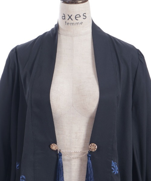 アクシーズファム axes femme彼岸花 羽織り【ブルー】 彼岸花羽織パーカー | 大人衣料 | axes femme online shop