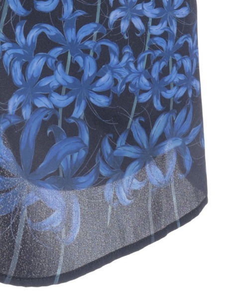 アクシーズファム axes femme彼岸花 羽織り【ブルー】 彼岸花柄羽織（カーディガン/ボレロ）｜axes femme（アクシーズ