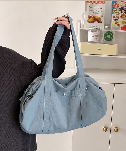 Miniministore(ミニミニストア)の「ナイロントートバッグ 軽量ボストンバッグ(トートバッグ・レディース・ブルー/ブラック/アイボリー/カーキ/スモークピンク/ライトピンク・FREE)」の22枚目の写真