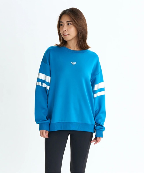 ROXY(ロキシー)の「BRIGHTEN YOUR LIFE P/ロキシー速乾UVケアオーバーサイズロゴワンポイントプルオーバースウェットトレーナー(スウェット・レディース・ホワイト/ブラック/ブルー・LARGE/MEDIUM/SMALL)」の3枚目の写真